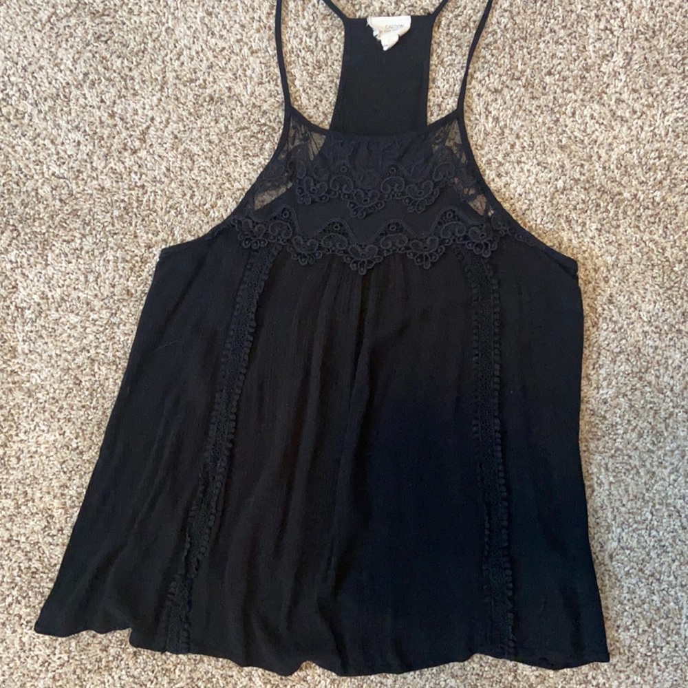 Black tank top